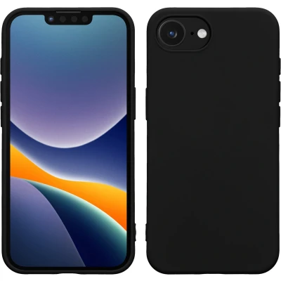Afbeelding van kwmobile telefoonhoesje geschikt voor Apple iPhone SE 2025 / 4 4. Generation Hoesje smartphone Back cover in mat zwart
