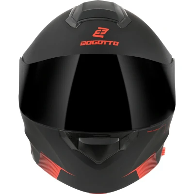 Afbeelding van Bogotto H271 Wayke Mat Zwart Oranje Systeemhelm Maat M Helm