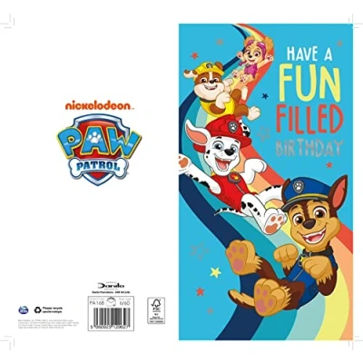 Afbeelding van Paw Patrol verjaardagskaart, verjaardagskaart voor iedereen, Patrol, officiële kaart