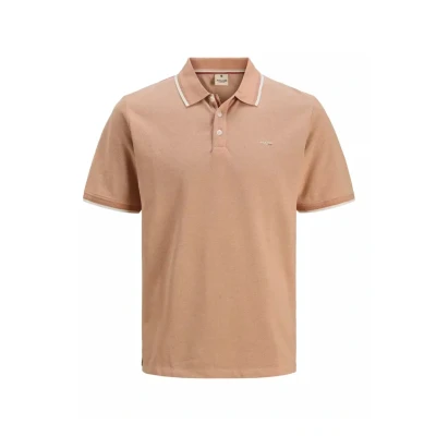 Afbeelding van Jack &amp; Jones Poloshirt Jprblualves Ss Polo Sn 12274681 Cafe Creme Mannen Maat L