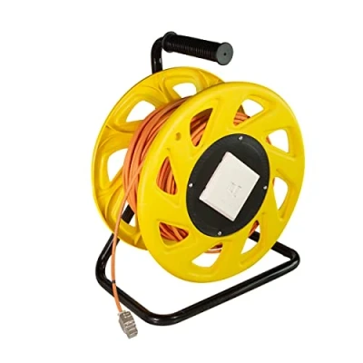 Image de Logilink cq3060s enrouleur de câble réseau avec prises 6a stp rj45keystone 60m