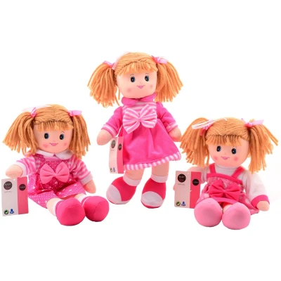 Afbeelding van Johntoy Lappenpop Roze, 40cm