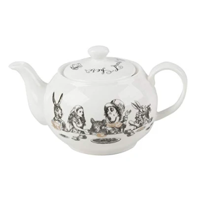Afbeelding van Victoria &amp; Albert Alice in Wonderland mini theepot geschenkdoos, 450 ml, wit