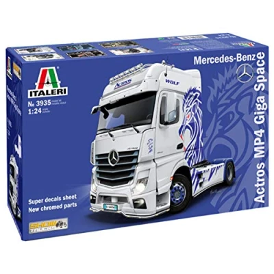 Afbeelding van Italeri 3935 MB Actros MP4 Show GigaSpace Vrachtwagen (bouwpakket) 1:24