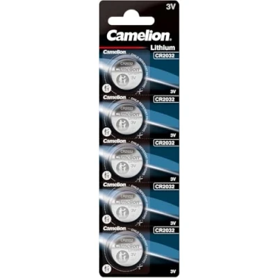 Image de Pack de 5 piles Camelion Lithium 3V CR2032