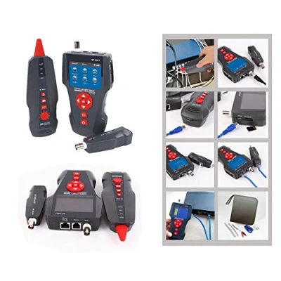 Afbeelding van KALEA INFORMATIQUE Professionele netwerktester, RJ45, RJ11, USB BNC: Messen/Cartoon/Tracker/PoE en PING/opslag van tests/accu&#039;s