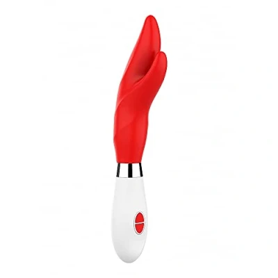 Afbeelding van Shots Luminous Athos Vibrator Met Clitoris Stimulatie Rood