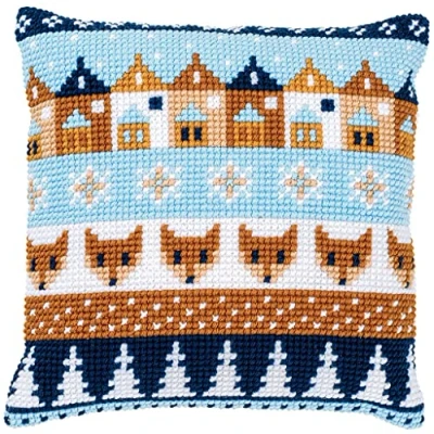 Afbeelding van Wintermotiefjes Kruissteekkussen Vervaco PN 0170316