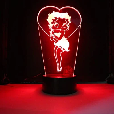 Afbeelding van Miss Boop Ledlamp, kleurverandering, USB, nachtlampje en decoratie