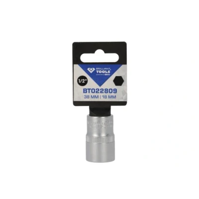 Afbeelding van Brilliant Tools, Dopsleutel + dopmoer, BT022809 (18 mm)