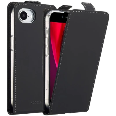 Afbeelding van Accezz Hoesje Geschikt voor iPhone 16e Flipcase Zwart