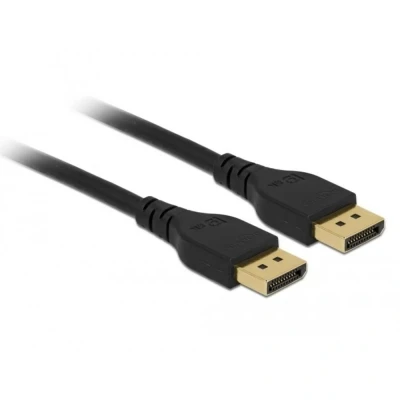 Afbeelding van DeLOCK premium DisplayPort kabel met smalle connectoren versie 1.4 8K gecertificeerd 2 meter