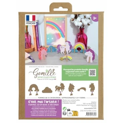 Afbeelding van Gomille MDF Figuren Set Unicorn