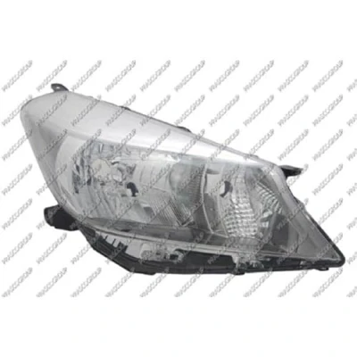 Afbeelding van PRASCO TY3284813 Koplampen rechts H4 chroom Met regelmotor voor LWR TOYOTA: Yaris III Hatchback