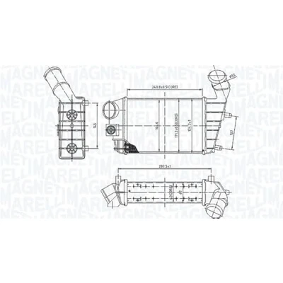 Afbeelding van Magneti Marelli Interkoeler 351319204460