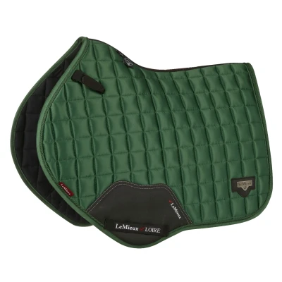 Image de LeMieux Tapis de Selle Loire Classic Satin Square CC Hunter Green L (Full)