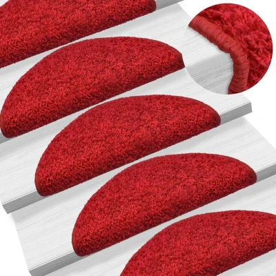 Afbeelding van Trapmatten 15 st 65x21x4 cm rood