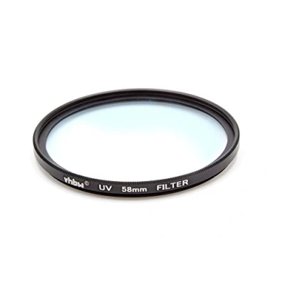 Afbeelding van vhbw Universeel UV filter voor cameralenzen met schroefdraad 58 mm beschermingsfilter, zwart