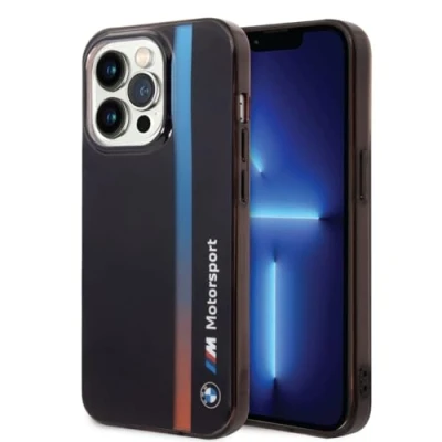 Afbeelding van BMW M Tricolor Stripe Back Case Geschikt voor Apple iPhone 14 Pro Max (6.7&quot;) Zwart