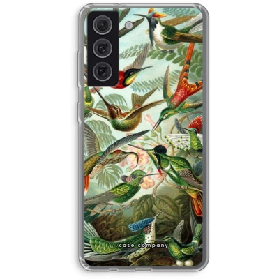 Afbeelding van Case Company® hoesje geschikt voor Samsung Galaxy S21 FE Haeckel Trochilidae Soft Cover Telefoonhoesje Bescherming aan alle Kanten en Schermrand