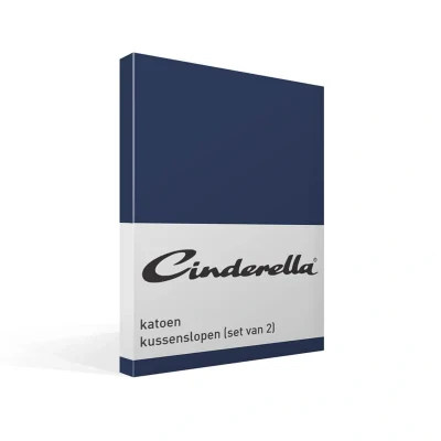 Afbeelding van Cinderella Weekend Kussensloop Set van 2 Kussenslopen Katoen 60x70 cm Blauw
