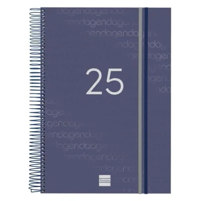 Afbeelding van Finocam Spiraalplanner 2025, 1 dag per pagina januari 2025 tot december (12 maanden), Catalaans blauw