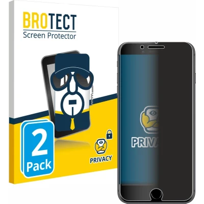Afbeelding van BROTECT privacy screenprotector voor Apple iPhone 8 Plus Folie Beschermfolie Blauwlichtfilter (2 Stuks)