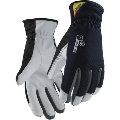 Afbeelding van Blaklader 2811 1474 Werkhandschoen gevoerd waterbestendig Donkerblauw/Wit 11