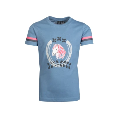 Image de HKM T Shirt Aymee Bleu Fumée EU 98/104