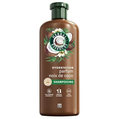 Image de Herbal Essences Hydratation Shampoing Parfum Coco 250ml Cheveux Très Secs, Aide à Nourrir et Lisser, Pour Des Doux, Ingrédients d&#039;Origine Naturelle, Sans Silicone, Végan