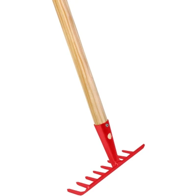 Afbeelding van Talen Tools Tuinhark Inclusief 140 cm Houten Steel 8 Tands Rood