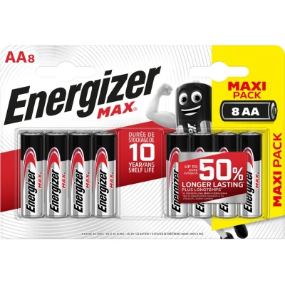 Afbeelding van Batterij Energizer Max AA 8 pack