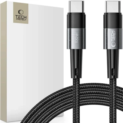 Afbeelding van TECH PROTECT ULTRABOOST TYPE C KABEL PD100W/5A 200CM GRIJS