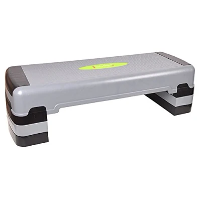 Afbeelding van HMS AS005 Aerobic Fitness Stepbank (Zwart, 3 traps, Verstelbaar)