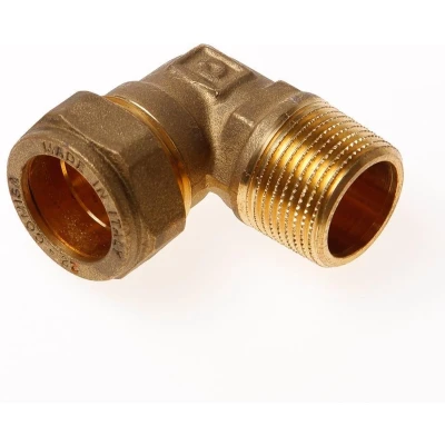 Afbeelding van Installatiebranche Kniekoppeling buitendraads knel 3/4&quot; x 22mm