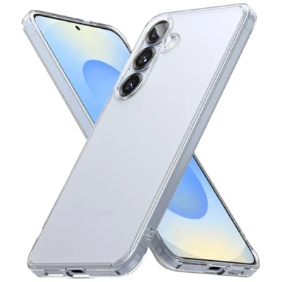 Afbeelding van Ringke beschermhoes compatibel met Samsung S25 [Fusion Mat], transparant, ultradun, robuust, stijf, achterkant, zacht, schokbestendig, voor Galaxy S25, case, accessoires, mat transparant