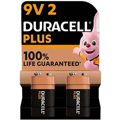 Image de Piles alcalines Duracell Plus B2 6LR61 9V
