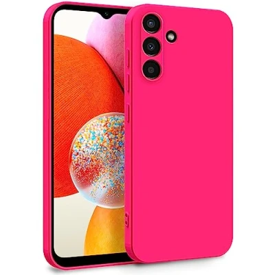 Afbeelding van MyGadget hoesje compatibel met Samsung Galaxy A14 5G, dubbellaags camerabescherming, binnenvoering, zacht rubber en krasbestendige hoes, roze