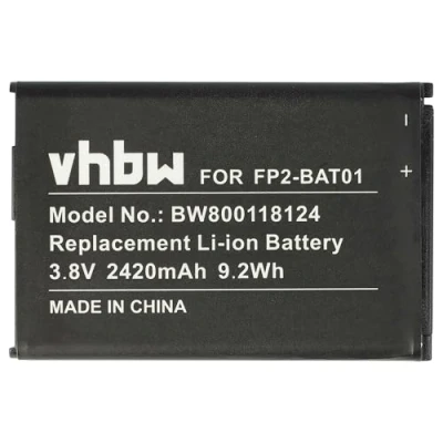 Afbeelding van vhbw Li Ion batterij (2420 mAh, 3,8 V) voor mobiele telefoons zoals Fairphone FP2 BAT01