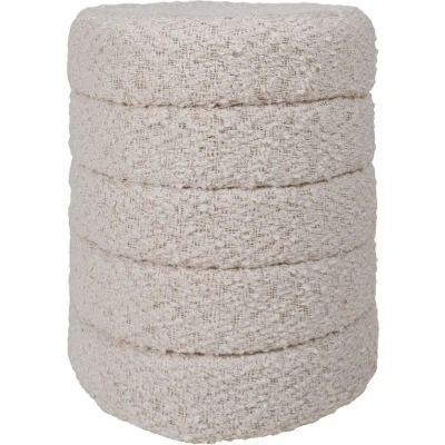 Afbeelding van Home67 Poef Rosa Naturel 53 x ø43 cm