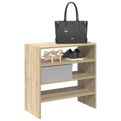 Image de vidaXL Étagères à chaussures 2 pcs empilable chêne sonoma 60x30x30,5cm858862