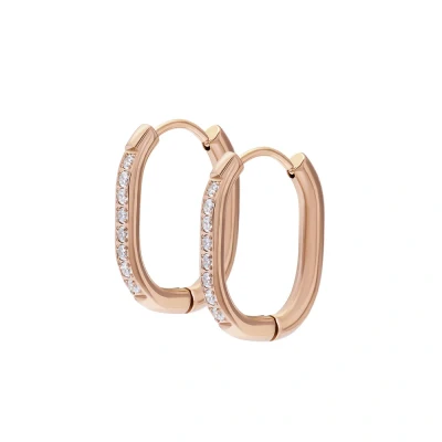 Afbeelding van Oorbellen Oval Stone iXXXi Rosé