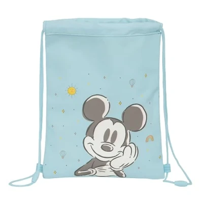 Afbeelding van Rugtas met Koordjes Mickey Mouse Clubhouse Baby Blauw 26 x 34 1 cm