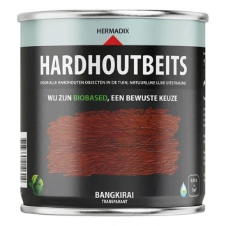 Afbeelding van Hermadix Hardhoutbeits 468 Bankirai 0,75 liter Transparante beits