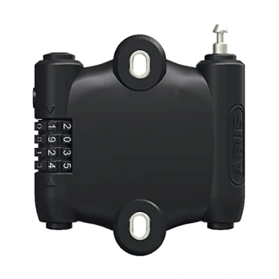 Image de ABUS SportFlex 2504 câble antivol extensible pour vélo à fixer sous le porte bouteille, serrure combinaison, léger, flexible, peu encombrant, longueur du 90 cm