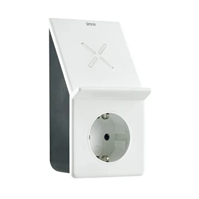 Afbeelding van USB A adapter + draadloos opladen 1 stopcontact 16 250 V SIMON