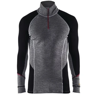Image de Haut de sous vêtement col camionneur xwarm gris/noir