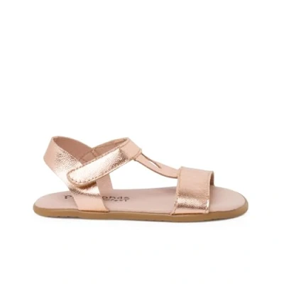 Afbeelding van Pisamonas Barefoot Tiras Empeine Babyschoenen voor kinderen, Maat: 24, Bronce Textiel