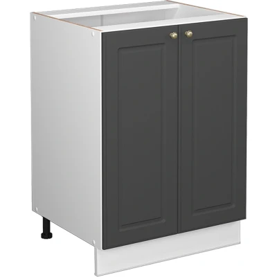 Afbeelding van Vicco Halfhoge kast Fame Line, Antraciet goud/Wit, 60 x 81.6 cm zonder werkblad