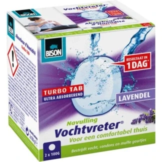 Afbeelding van Bison vochtvreter ambiance tab 2x 100 gr, lavendel